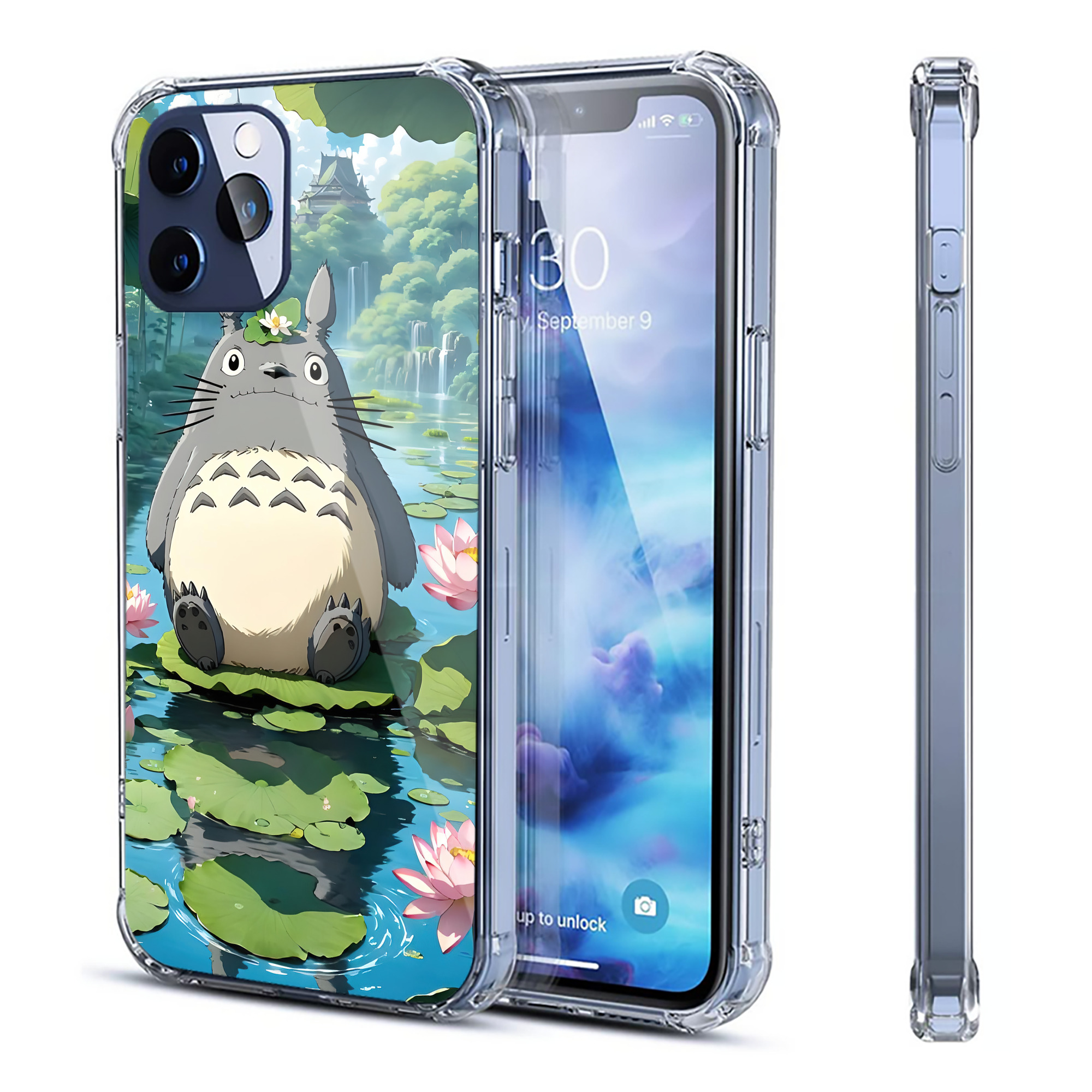 （画像用） となりのトトロ 草壁メイ 草壁サツキ My Neighbor Totoro Satsuki Kusakabe Mei Kusakabe 【iPhone 12シリーズ対応】透明スマホケース（クリアソフトケース）